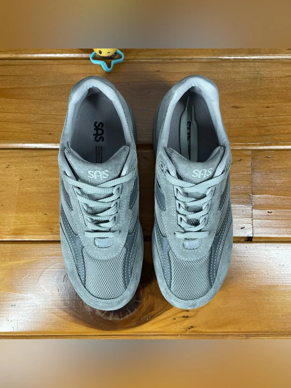 SAS Journey Mesh Mens Size 8 M Gray Tripad Comfort Walking Sneakers Made In USA
